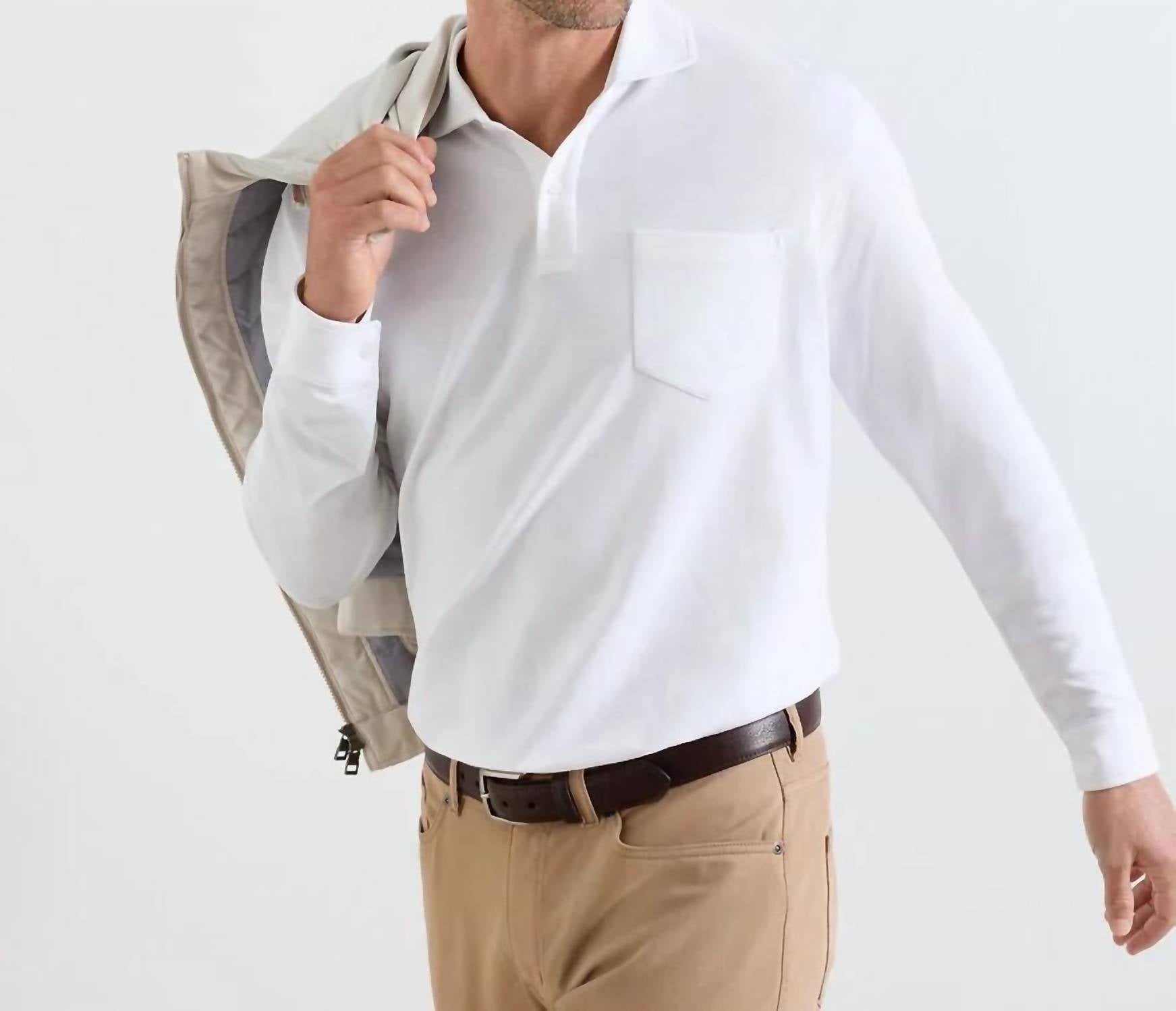 Peter Millar - Everyday Piqué Long Sleeve Polo