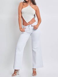 Ymi - Low Rise Wide Leg Jean