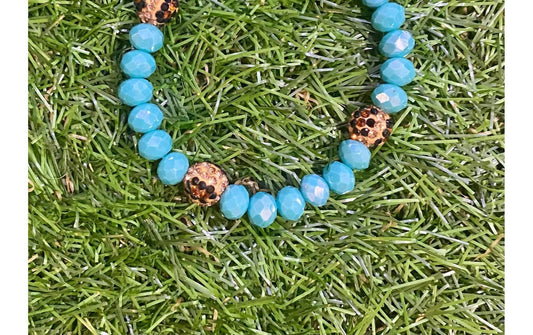 Sparkly South Wholesale - Women's Leopard Crystal Bead Bracelet