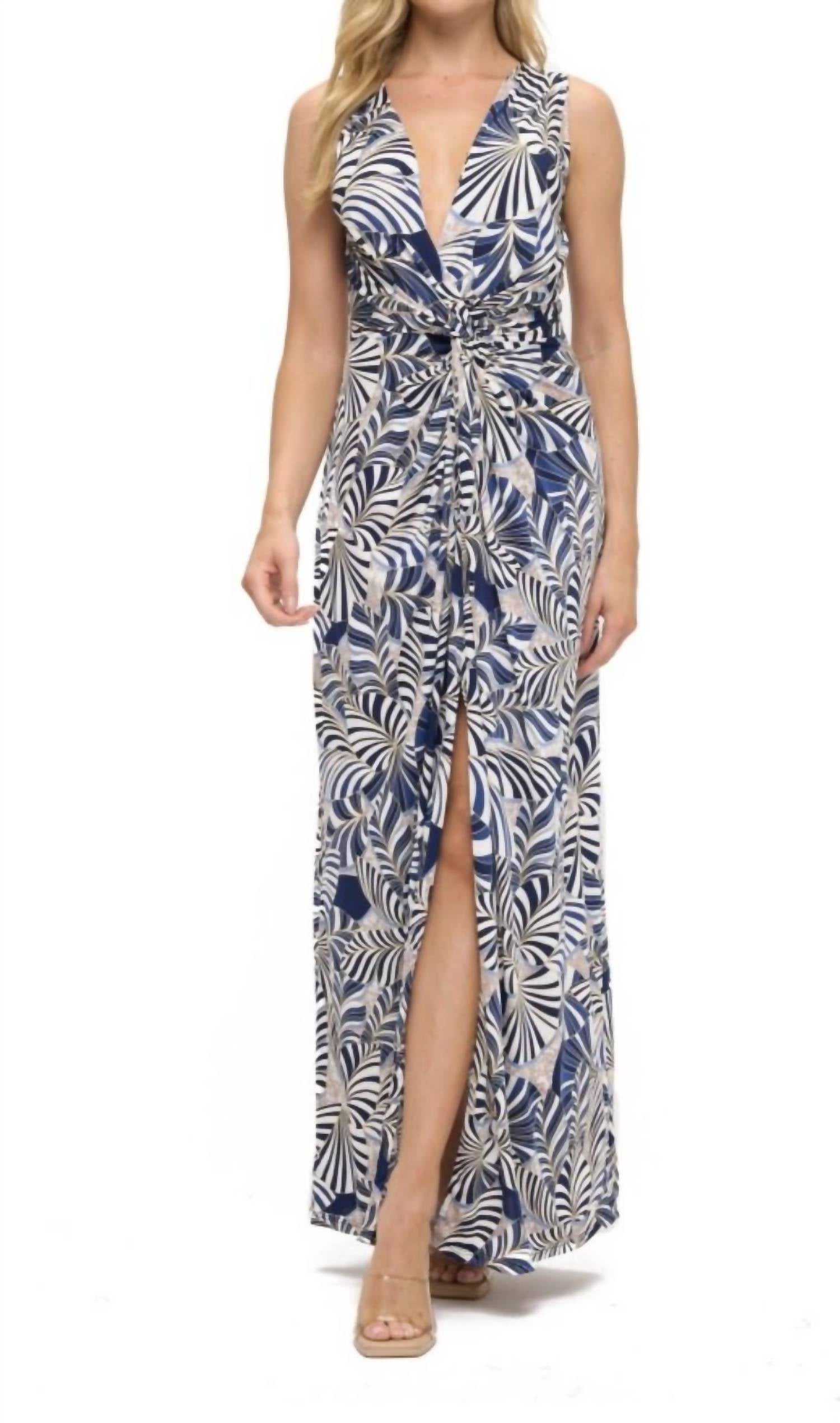 Ariella - Twist Front Maxi Dress
