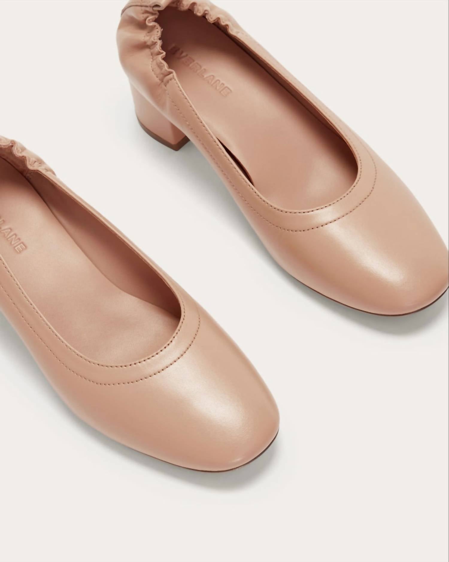 Everlane Women's The Day Heel in blush tan - women's heels - view 4
