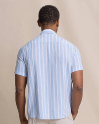 Southern Tide - Linen Rayon Smock Stripe Sport Shirt