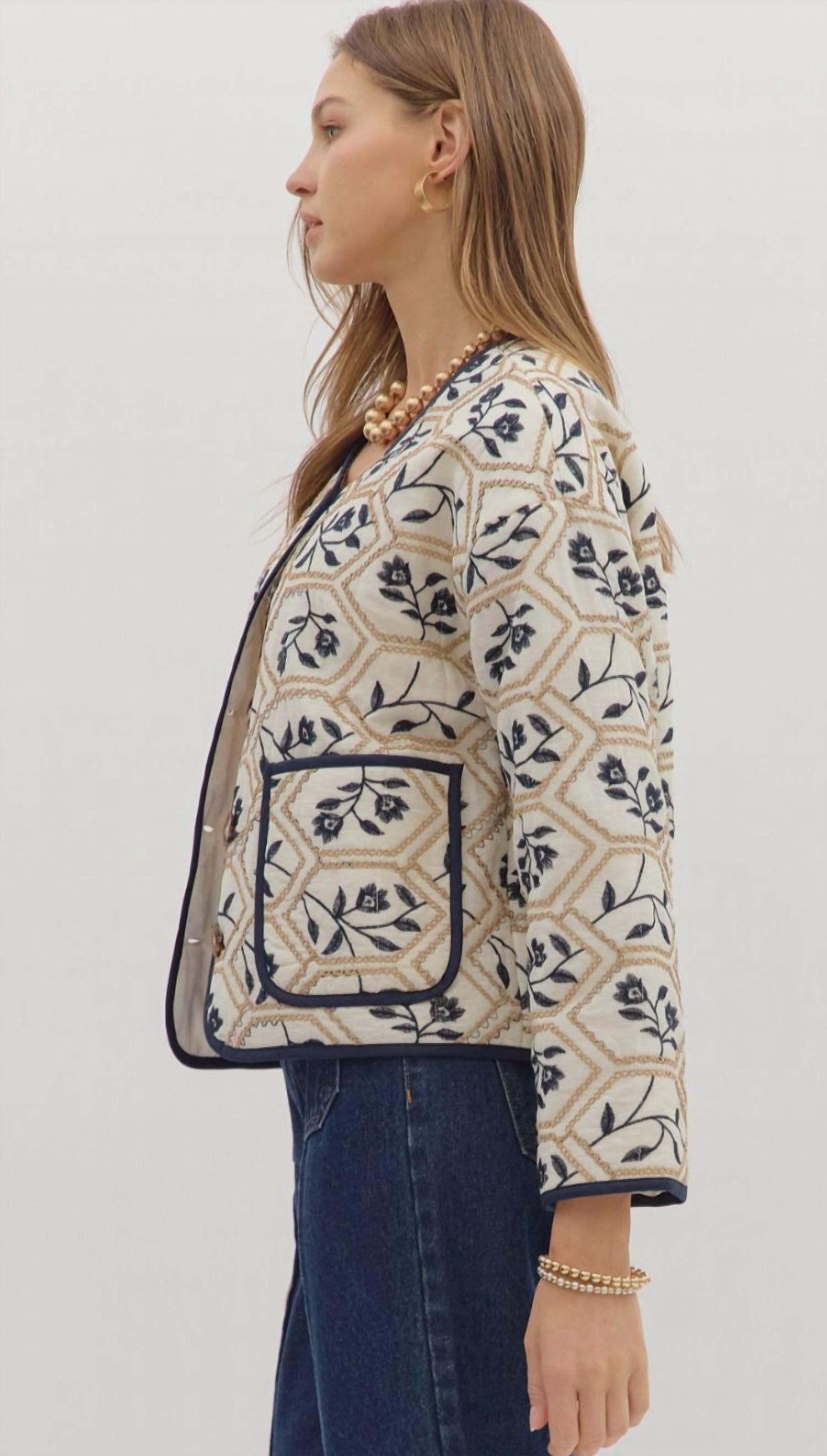Entro - Pearl Quilted Jacket
