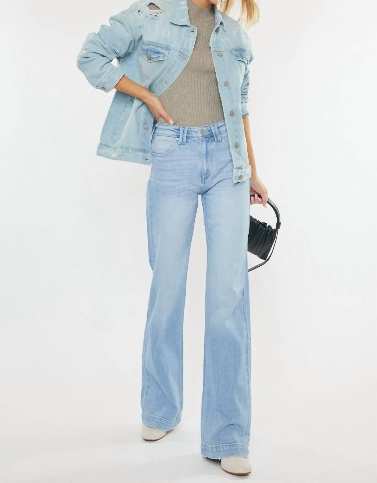 Kancan - Courtni Light Denim Bootcut Jeans