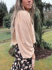 Blue Buttercup - Wide Sleeve Top