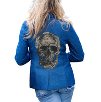 Hipchik - Women's Crystal Skull Blazer