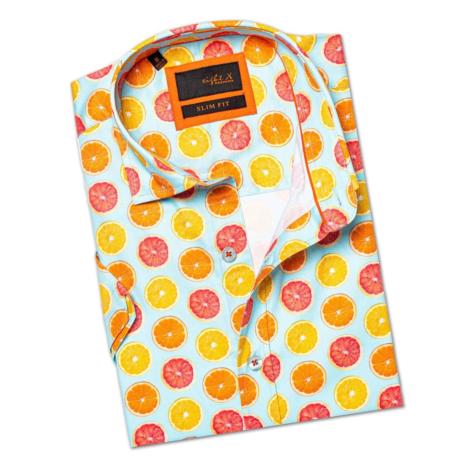 Eight X - Citrus Squeeze Short Sleeve Button Down Shirt