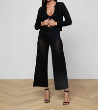 L'Agence - Orla Pointelle Knit Cardigan