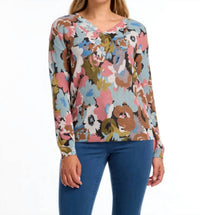 Fdj - Paulla Printed V-neck Sweater