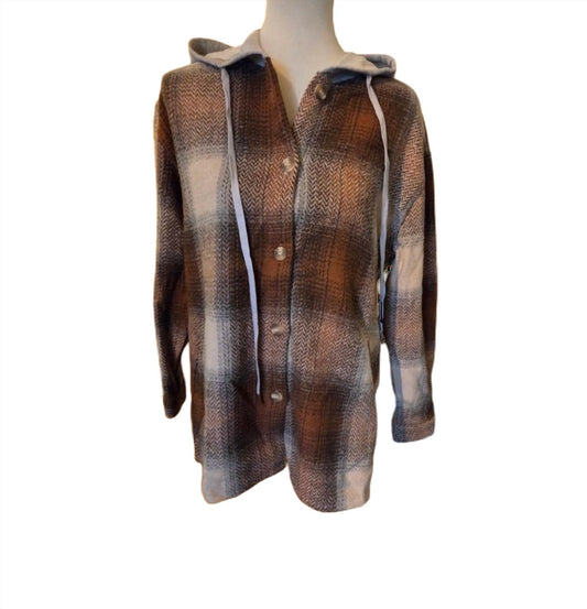 Papillon - Women's Hooded Button Up Shirt