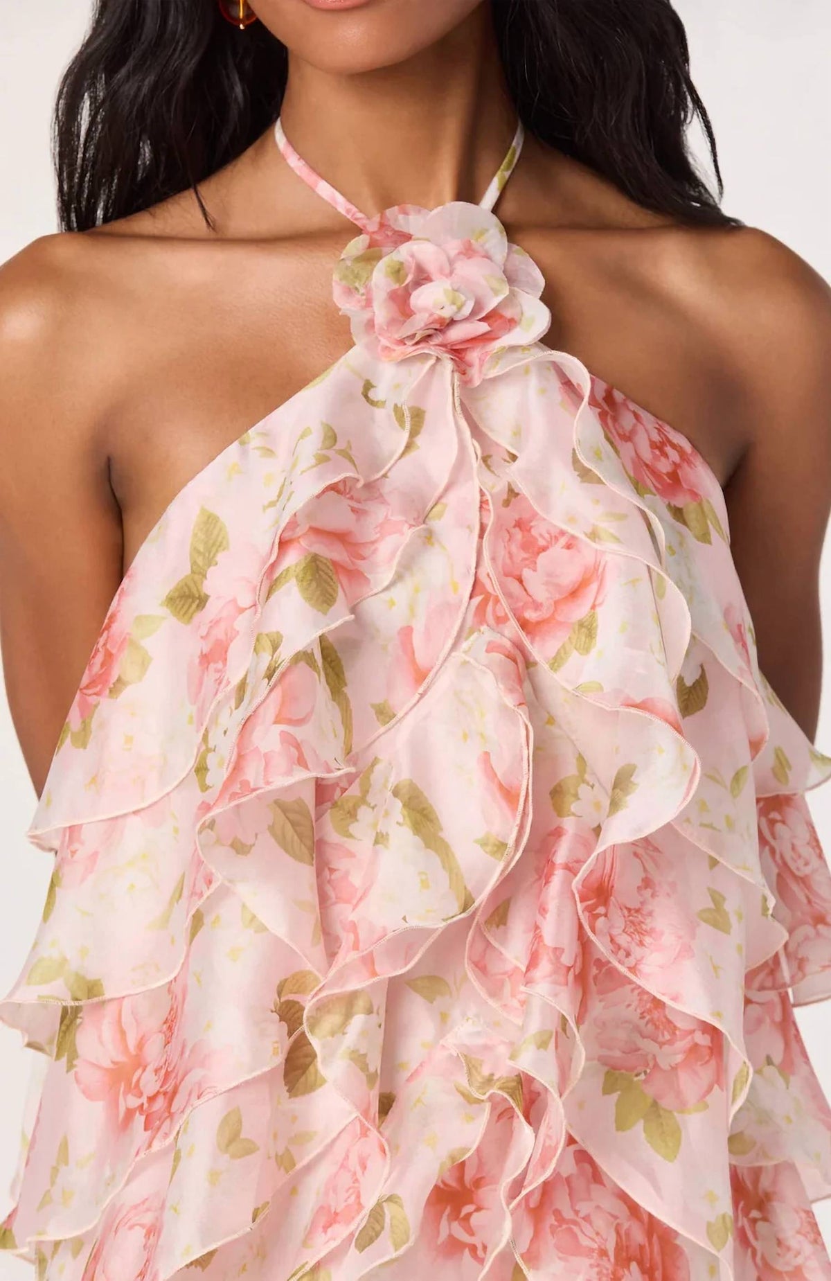Astr - Ofra Ruffle Mini Dress