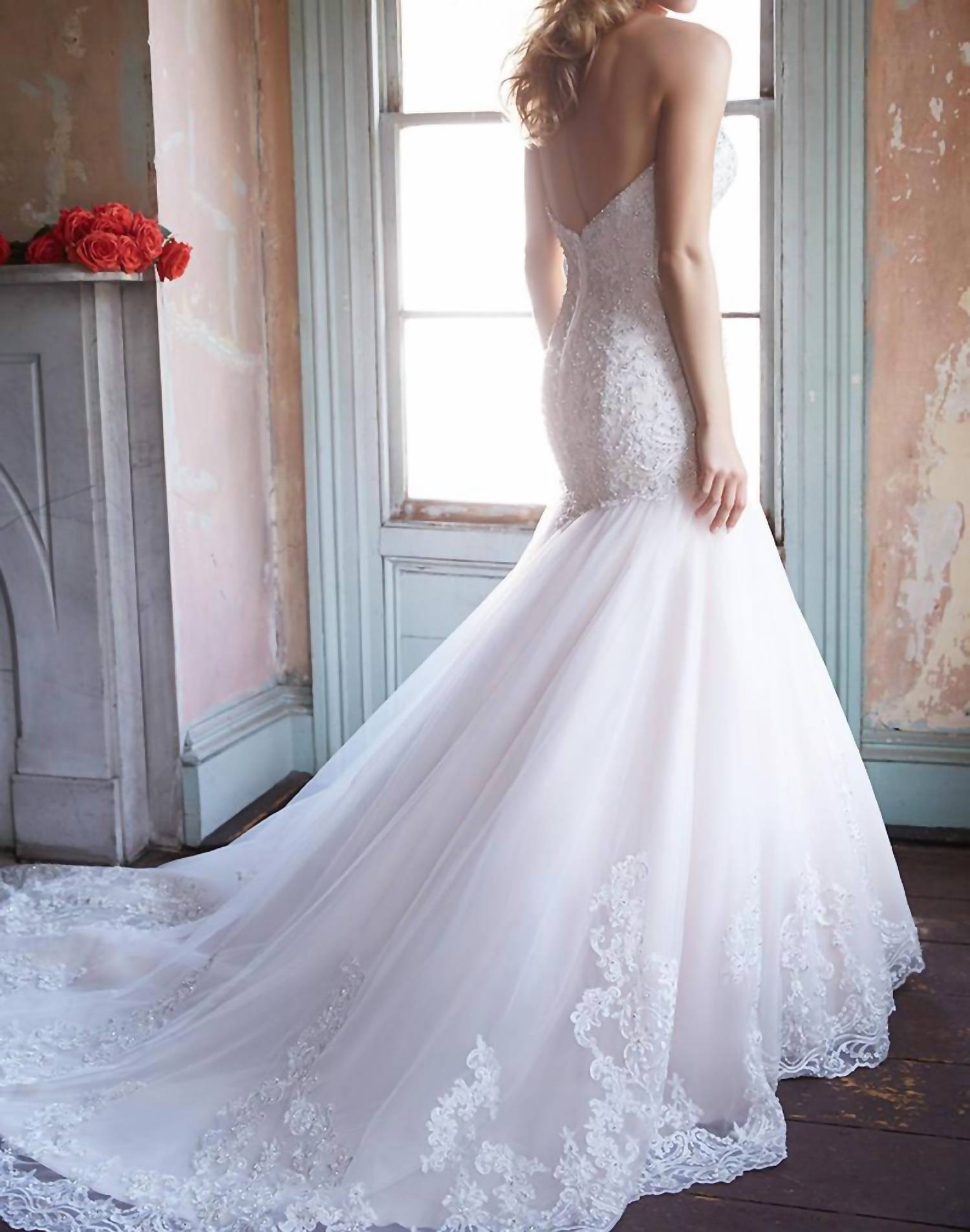 Allure Bridals - Strapless Mermaid Wedding Gown