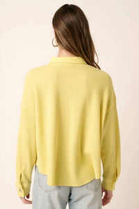 Mittoshop - Waffle Knit Cropped Shacket
