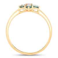 Diana M Jewels Women's Oval Natural Alexandrite Fashion Ring (0.81 Ct) - Delicate in 18k yellow gold - women's jewelry - detail view