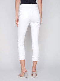 Charlie B - Frayed Hem Ankle Leg Pant