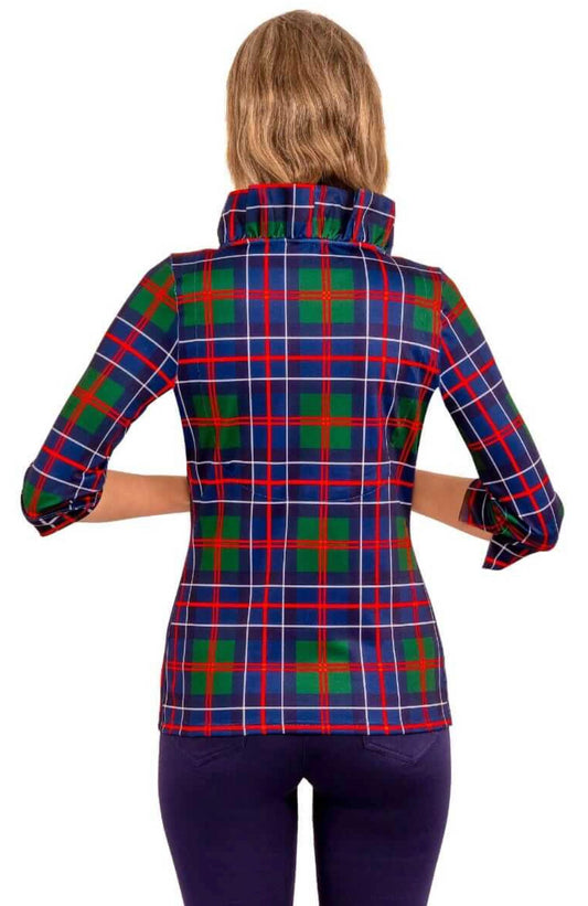 Gretchen Scott - Stand Up Ruffle Neck Top