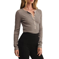 Z Supply - Women's Stella Stripe Henley Top