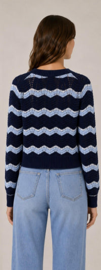 J. Society - Ric Rac Stripe Cardigan