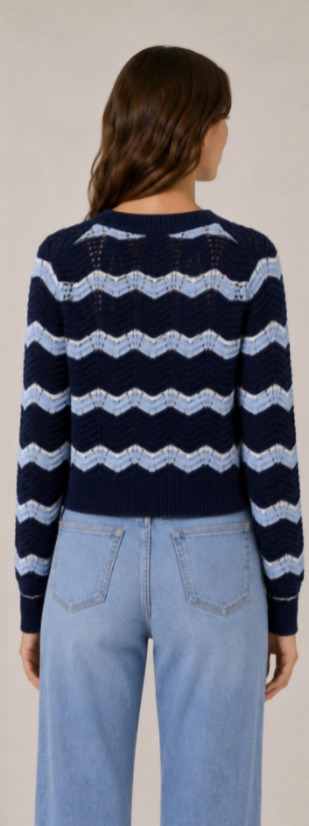 J. Society - Ric Rac Stripe Cardigan