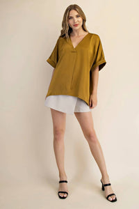 Glam - Reba V-neck Top