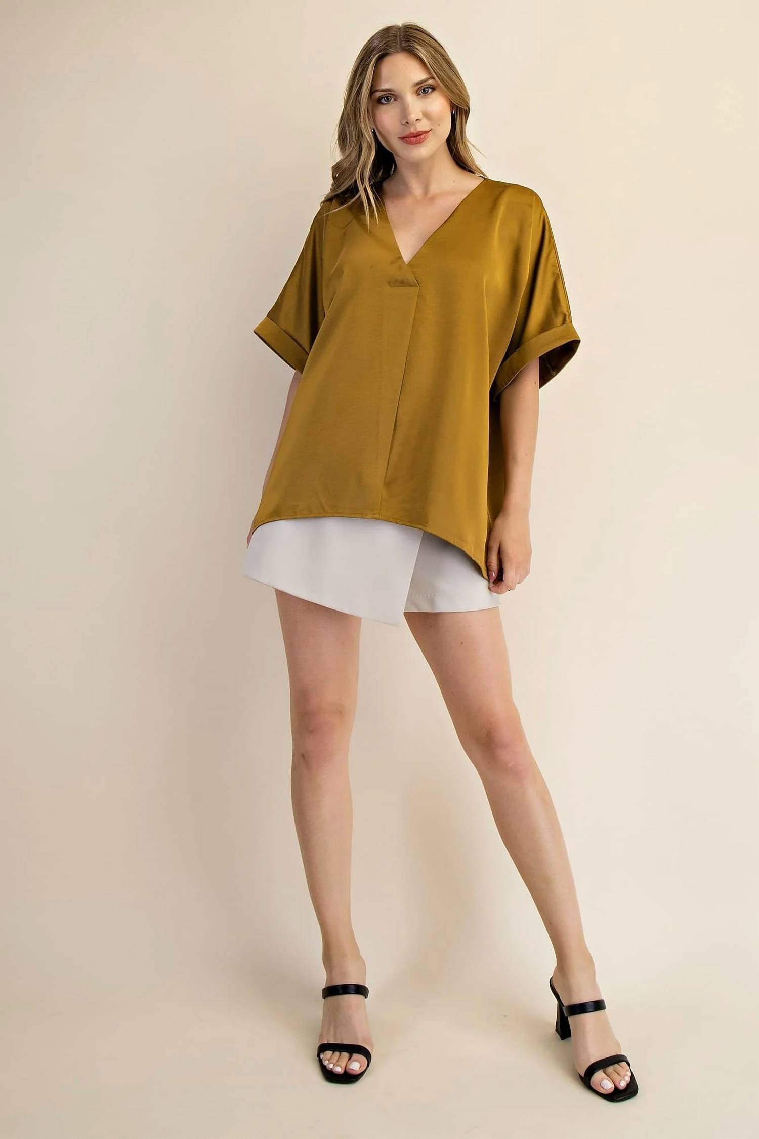 Glam - Reba V-neck Top