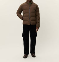 Les Deux Noor Ripstop Jacket in slate brown - men's jacket