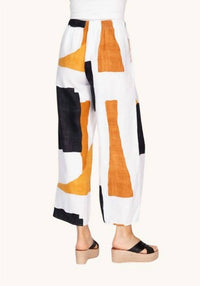 Habitat - Patterend linen pant