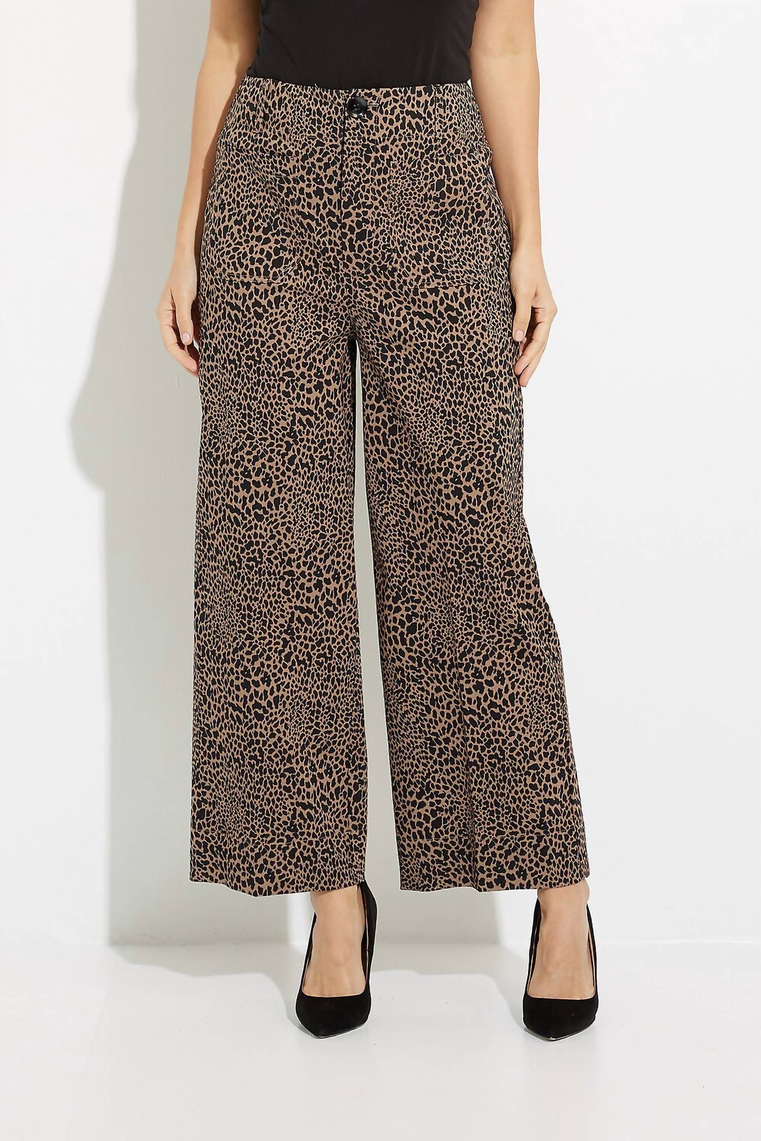 Joseph Ribkoff - Animal Print Wide Leg Pant
