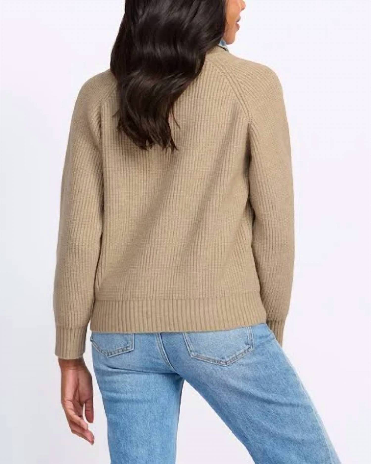 Line And Dot - Teena Long Sleeve Textured Sweater