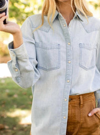 Marea - Denim Western Shirt