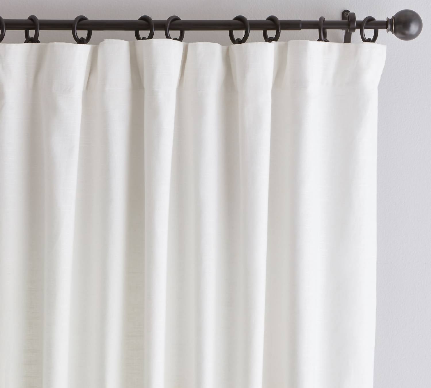 Pottery Barn Emery 3-in-1 Pole-top Blackout Curtain Panel - 50" X 108" in 1 pole top blackout curtain panel 50 x 108 in white - item