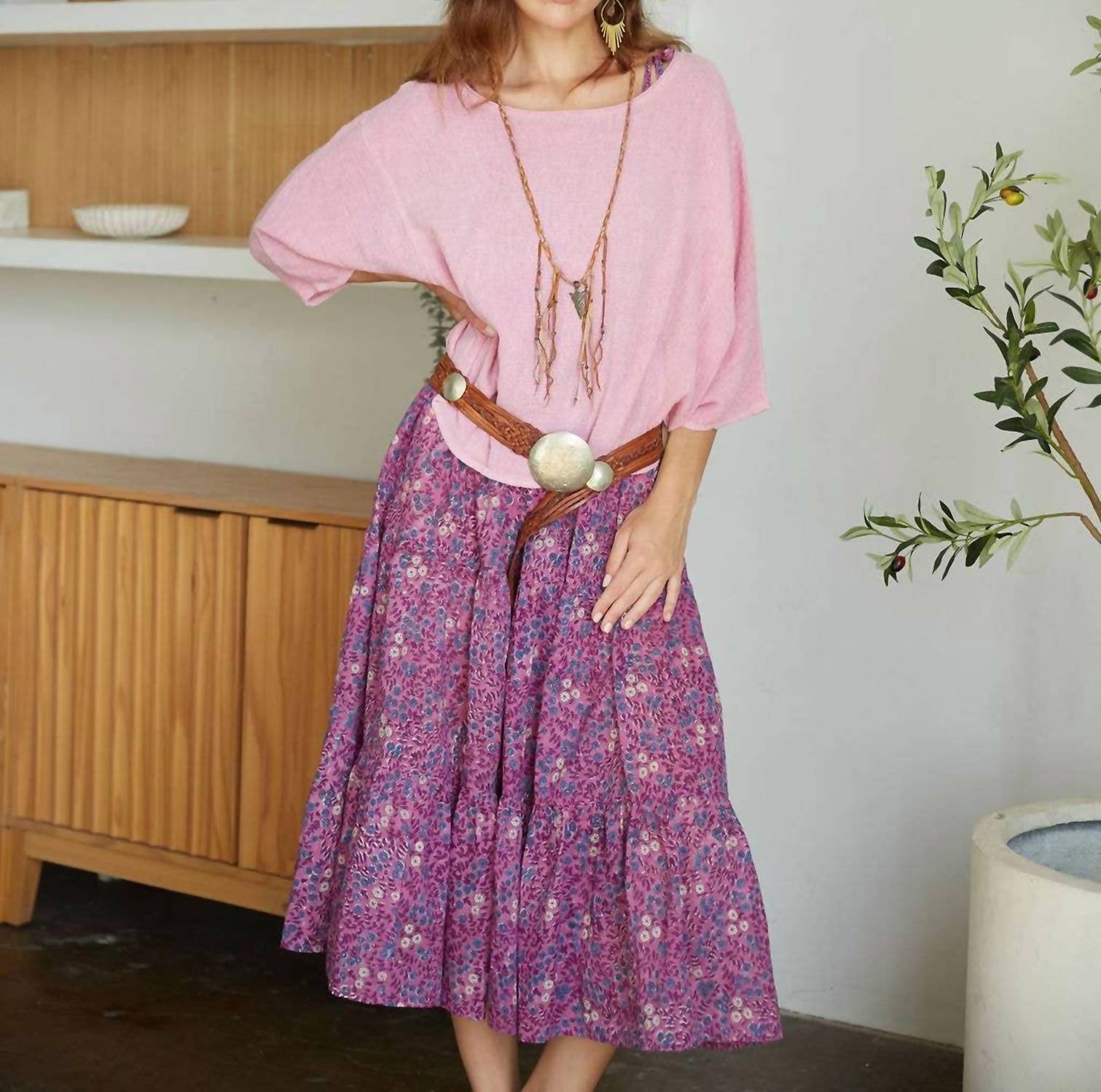 The Fox And The Mermaid - Block Printed Maxi Dress