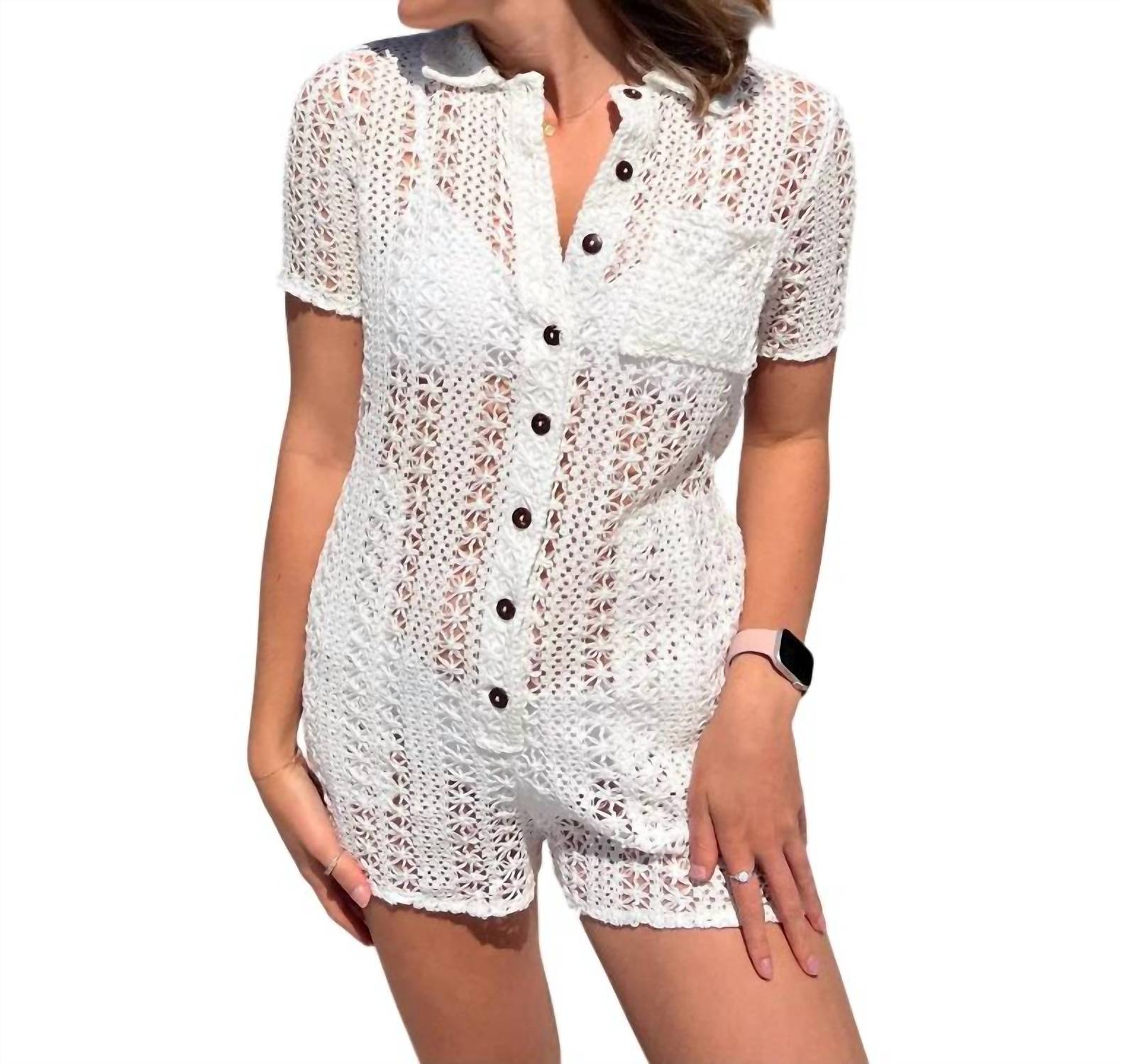 Olivaceous - Oakley Crochet Romper