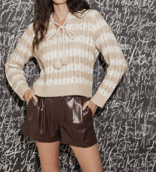 27 Miles Malibu - Adler Striped Collar Sweater