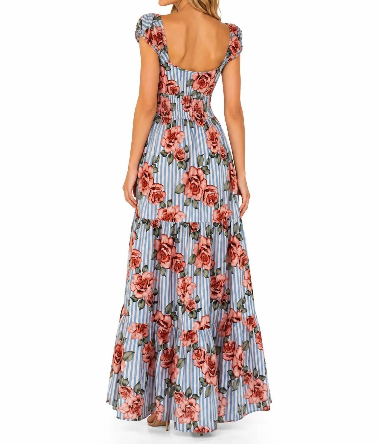 Hutch - Rose Floral Maxi Dress