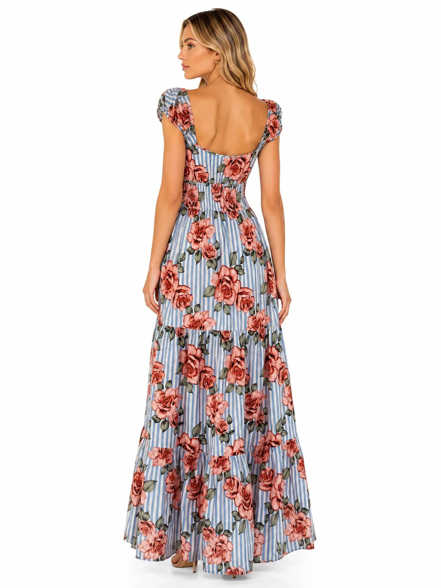 Hutch - Rose Floral Maxi Dress