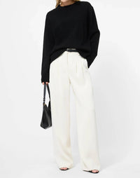 FRENCH CONNECTION Emilia Knit Boyfriend Sweater in black - women's sweater - view 5