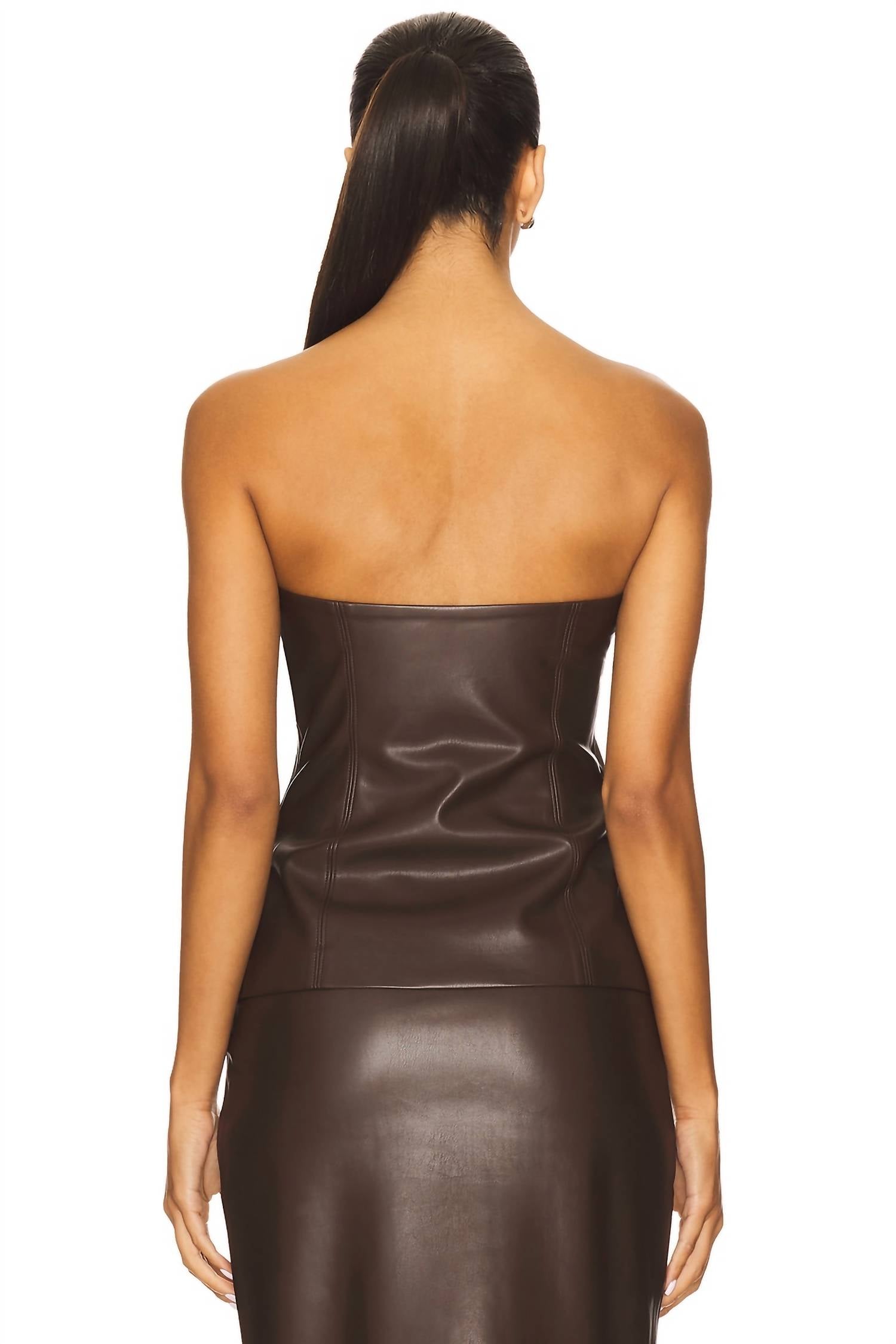 Susana Monaco - Faux Leather Tube Top