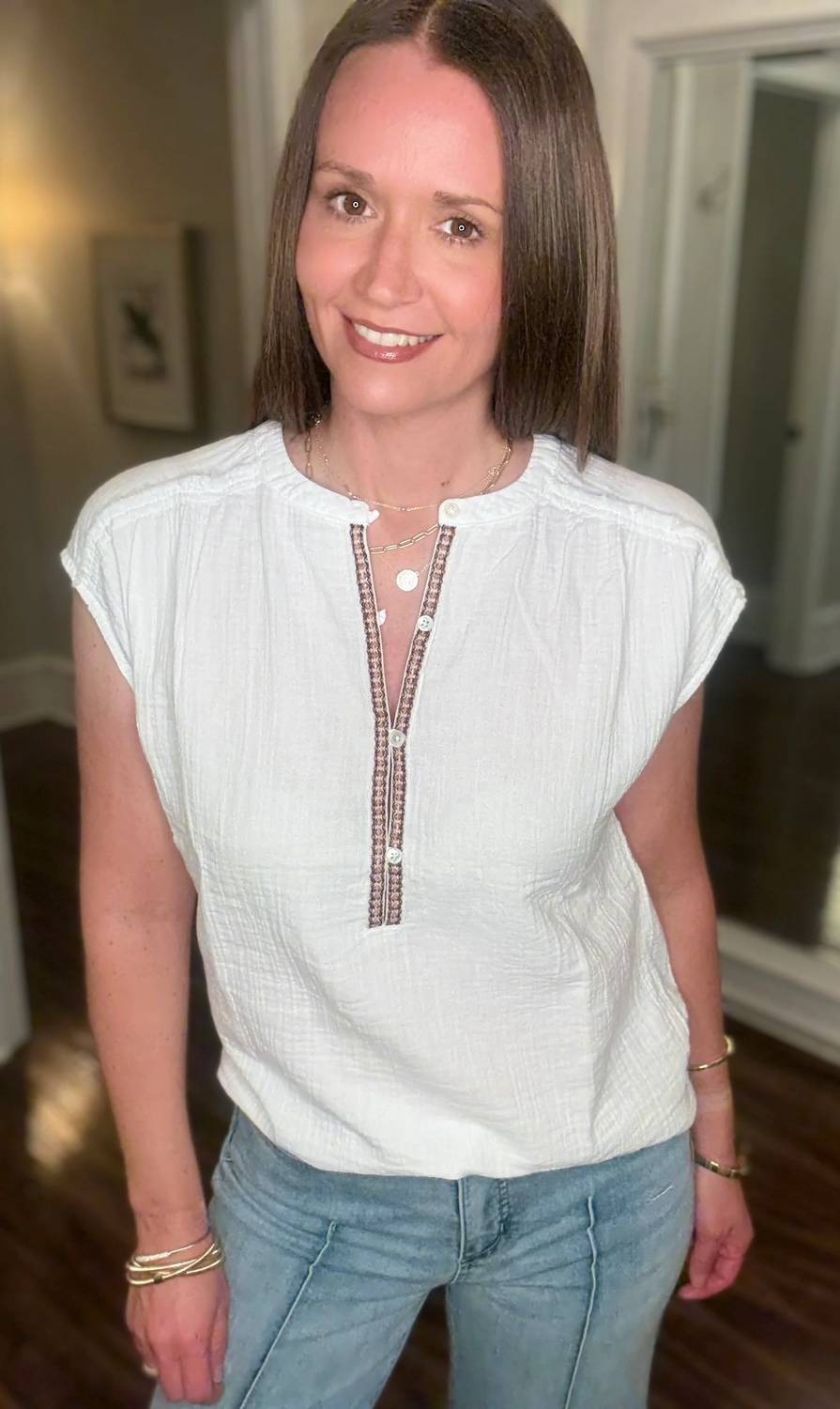 Dylan - Talulah Half Button Front Top