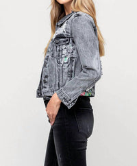 Vervet By Flying Monkey - Kimber Distressed Patched Denim Jacket