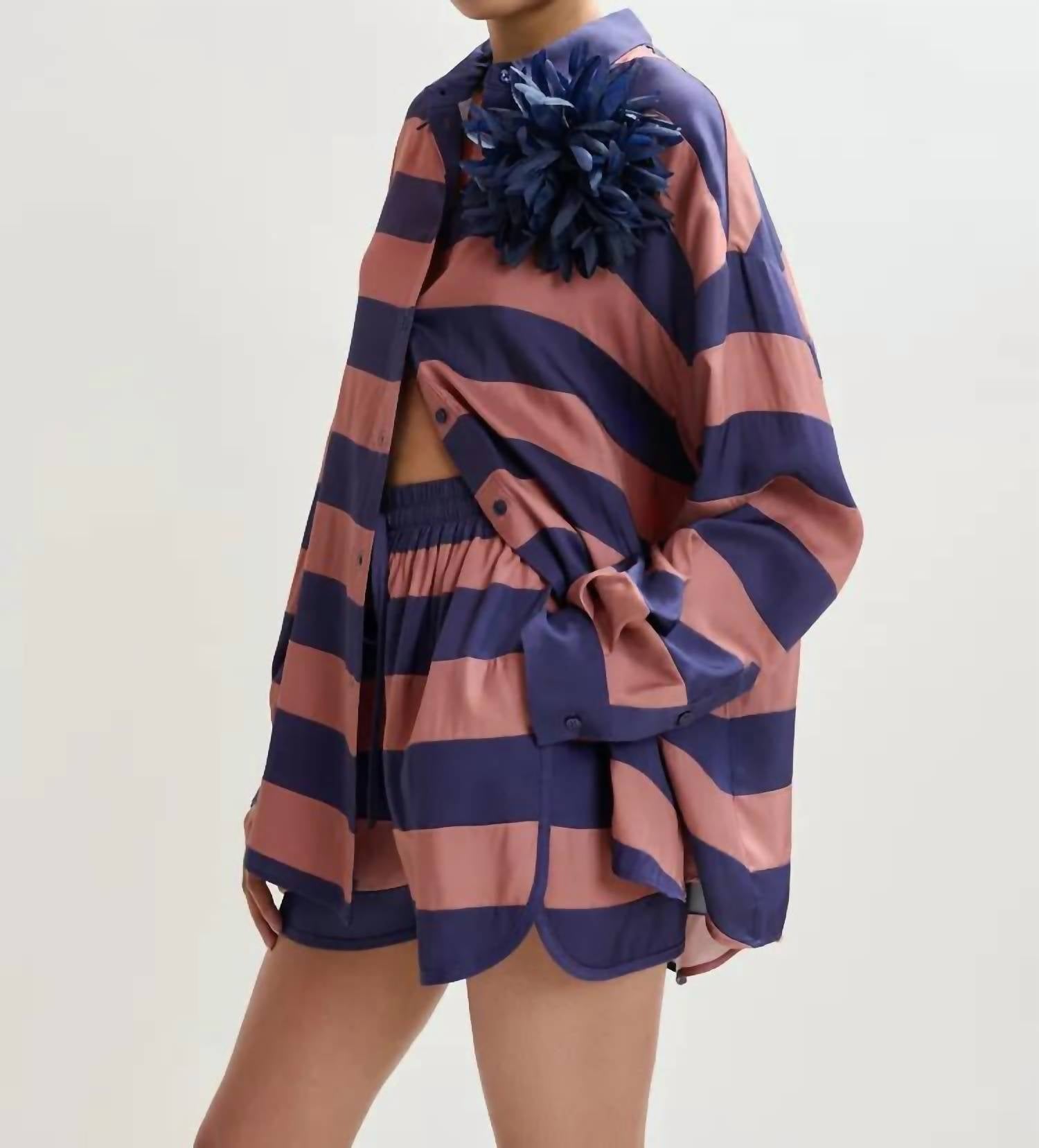 Essentiel Antwerp - JALANA STRIPED MINI SHORTS