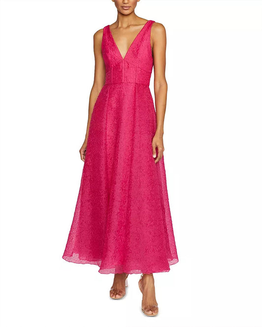 Monique Lhuillier - Giselle Sleeveless Midi Dress