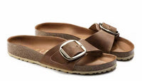 BIRKENSTOCK Women's Madrid Big Buckle Sandal in cognac - women's sandal