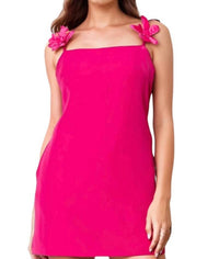 Ina - Azalea Sleeveless Flower Straps Mini Dress