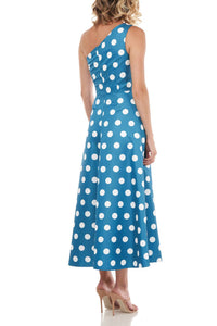Kay Unger - One Shoulder Sleeveless Mikado Dress