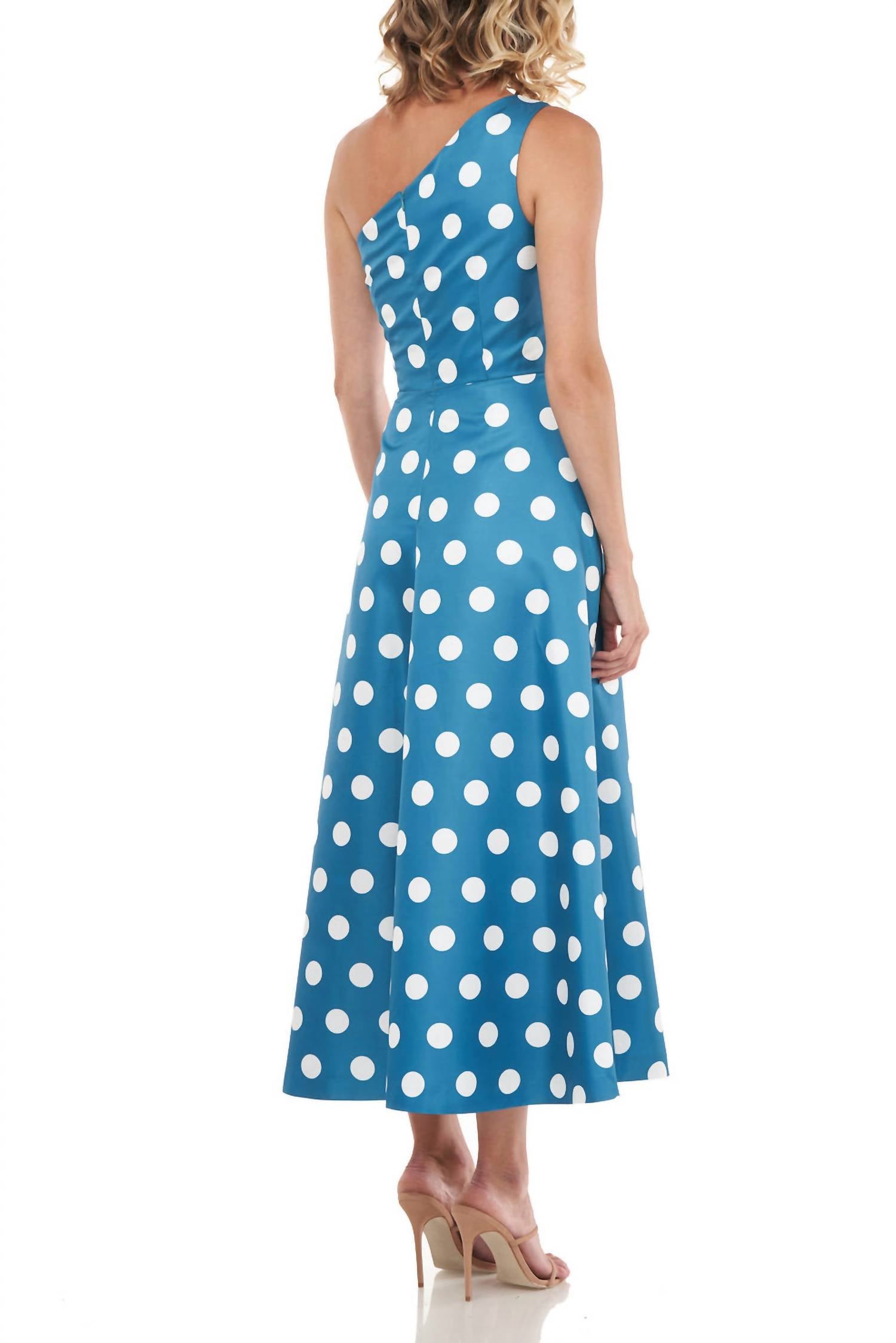 Kay Unger - One Shoulder Sleeveless Mikado Dress