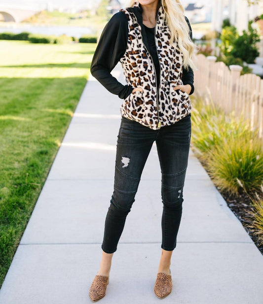 Reborn J - Spotted Fleece Lined Reversible Vest