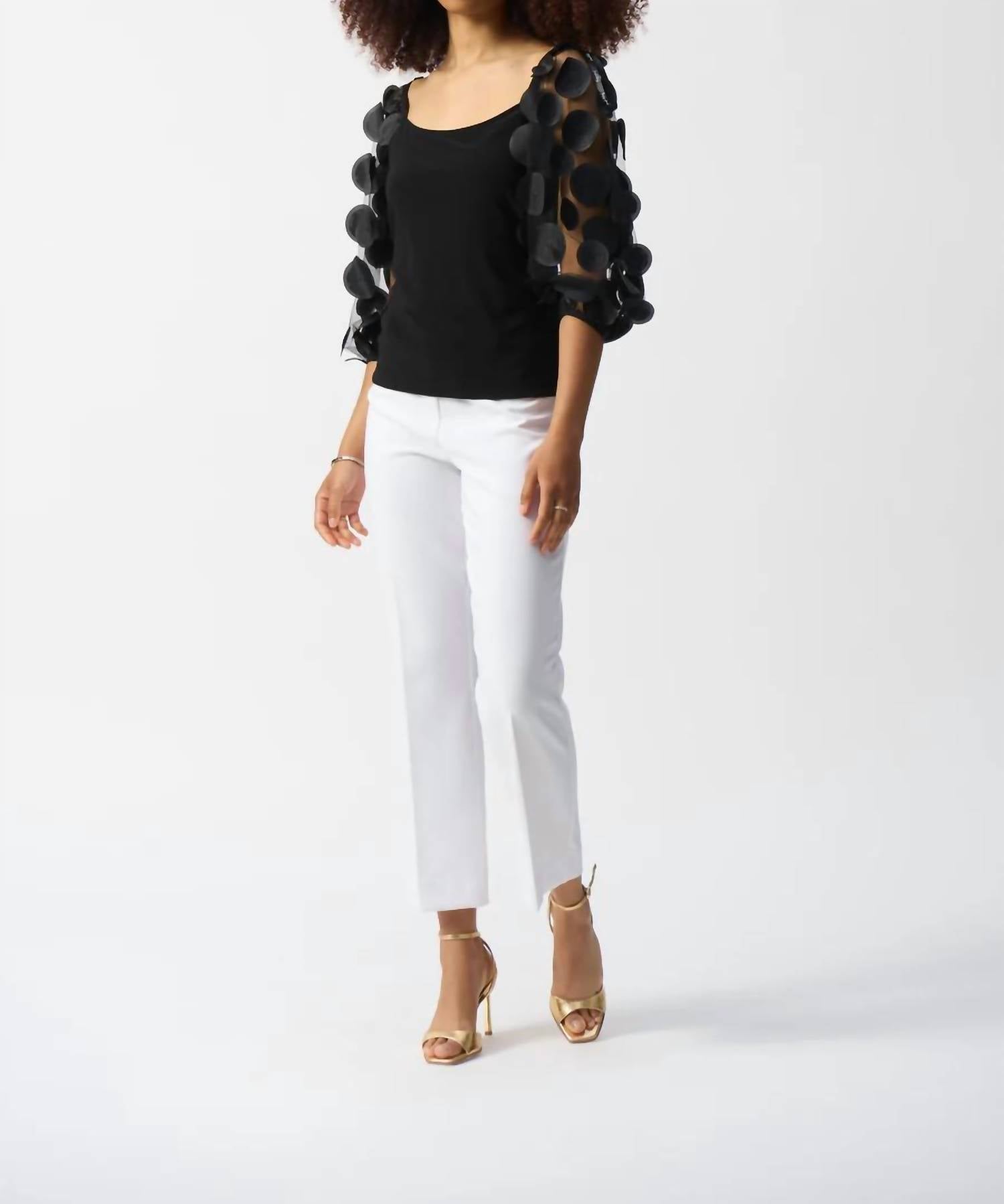 Joseph Ribkoff - Polka Dot Sheer Top