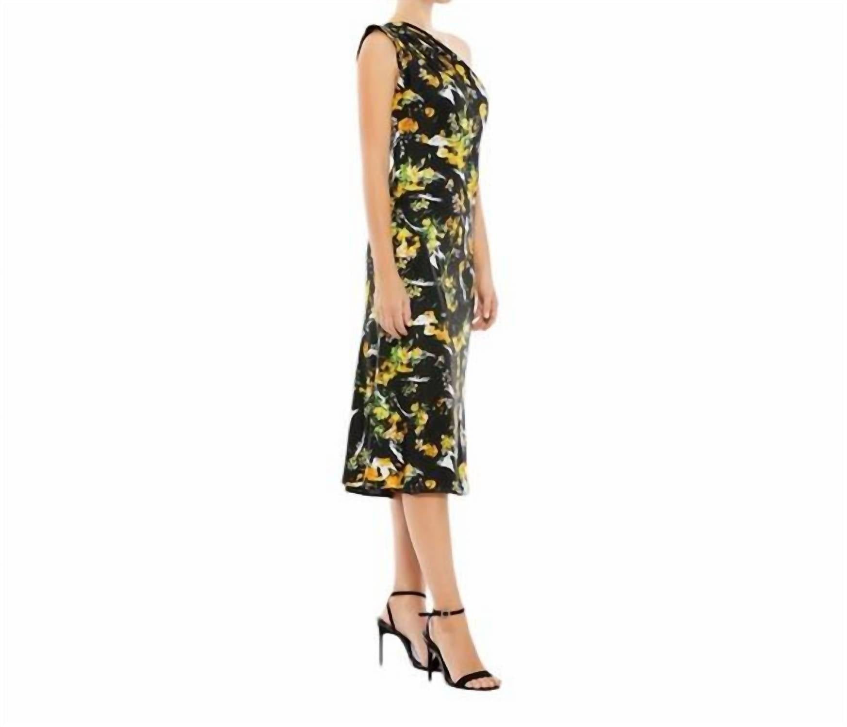 Mac Duggal - Asymmetrical One Shoulder Sleeveless Dress
