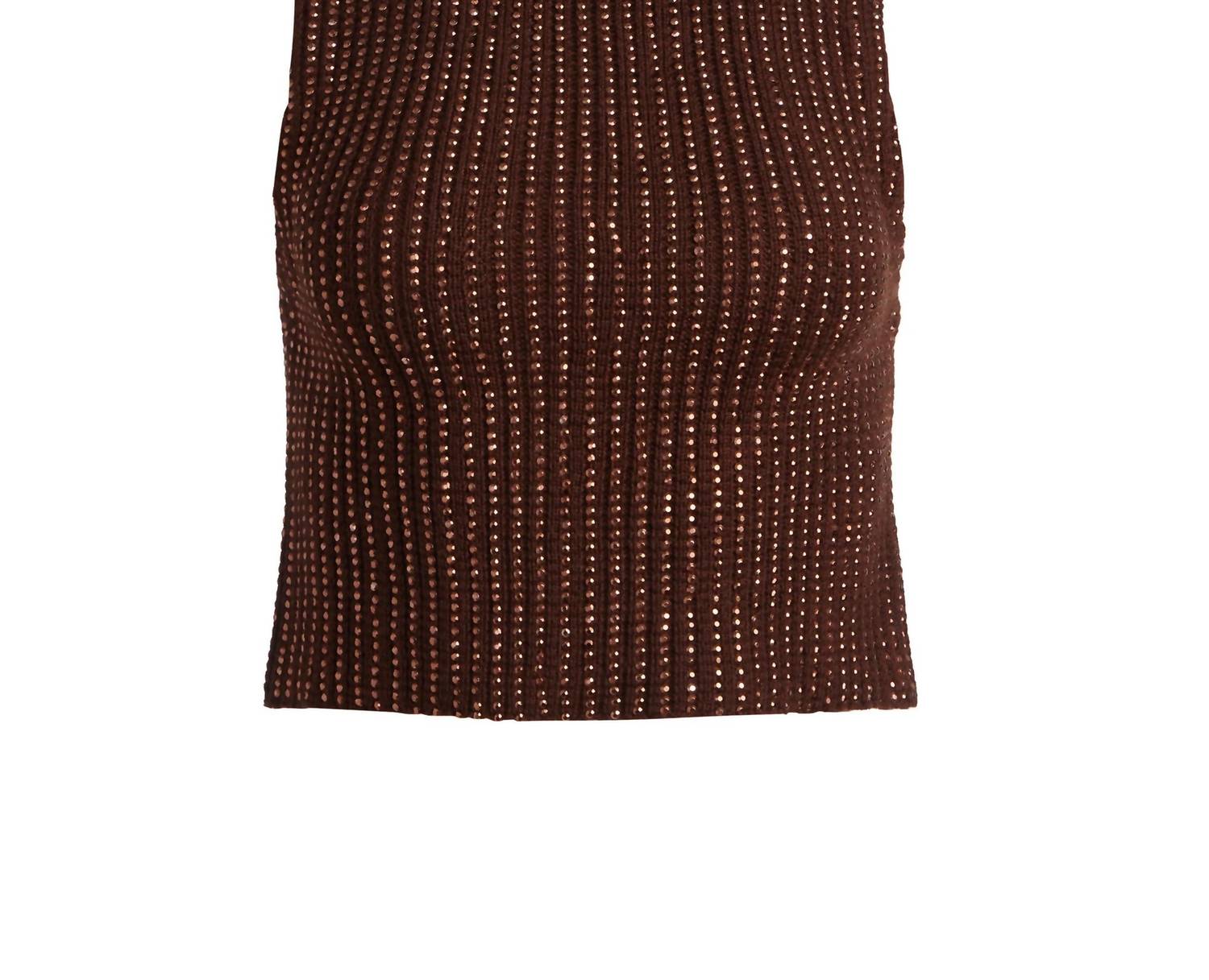 Alice + Olivia - Alma Shell Sweater With Heatset Stones